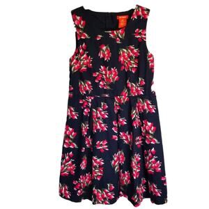 Joe Fresh Girls Size 10 Summer Dress Floral Sleeveless 100% Cotton Casual